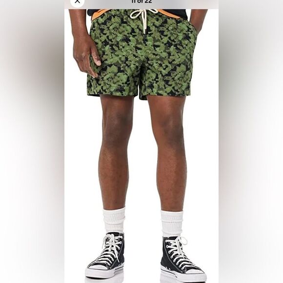 NWT Goodthreads Men’s Pull On Comfort Stretch Canvas 7” Shorts Camo - Size XXL - Picture 2 of 7